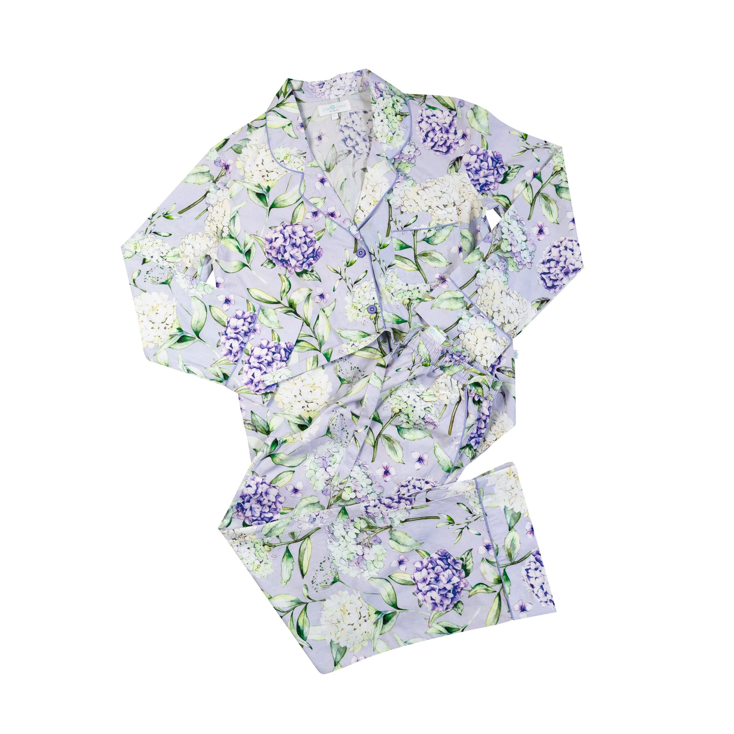 Lilac Hydrangea Long Pyjamas